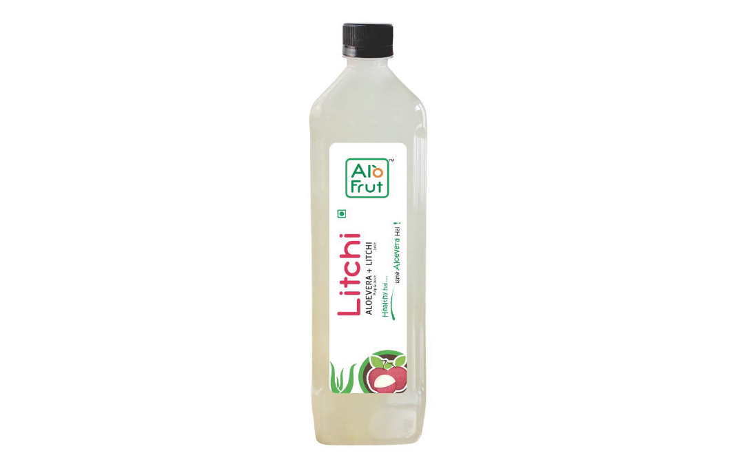 AloFrut Litchi Aloevera + Litchi Juice   Plastic Bottle  1 litre